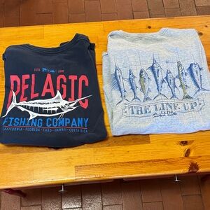 Pelagic Men's Graphic Tee and Long sleeve  - Navy and Light Gray